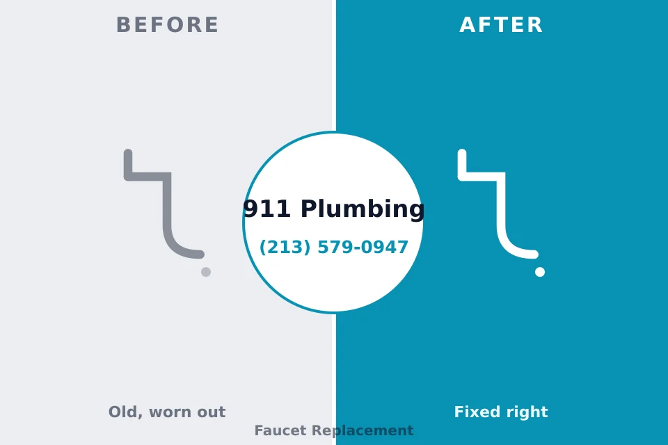 Before and after: plumbing repair Reidsville, NC